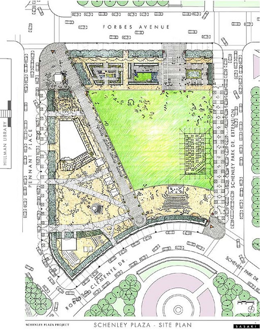 Schenley Park Site Map